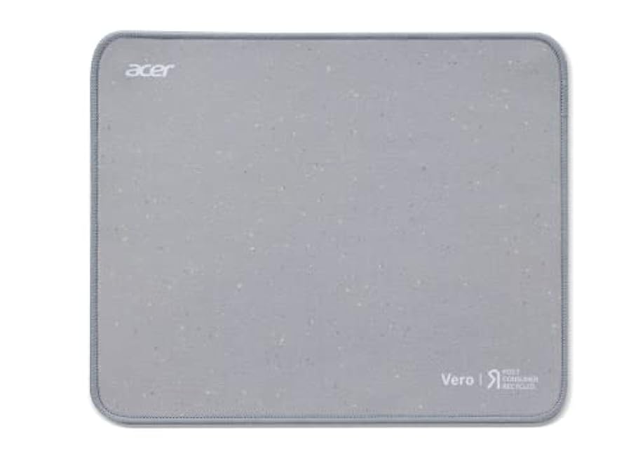 Acer Vero ECO Gray Mouse Pad - Made with Post-Consumer Recycled (PCR) Material