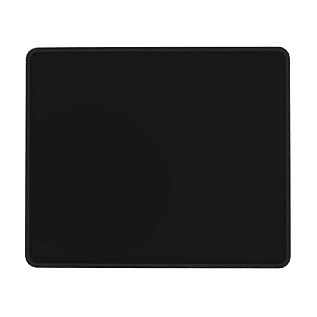 Personalized Custom Mouse Pad with Your Logo Picture Name Text, Customized Mousepad for Desk School Hotel Home Office Computer Table, Pure Black, 7.9 x 9.5 in