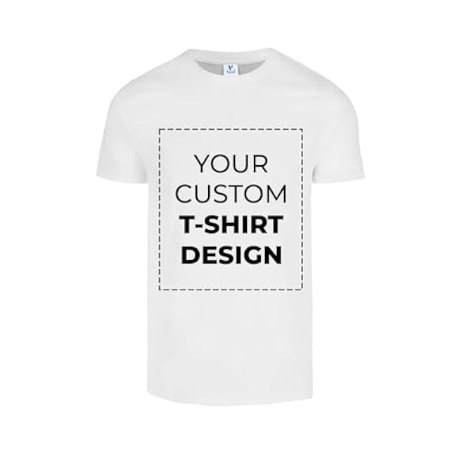 Custom Personalized Round Neck Half Sleeve Unisex Adult Customized Tshirt with Image Text Logo Gifts for Anniversary Wedding
