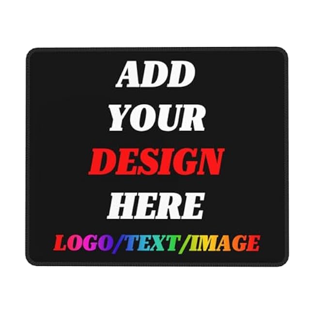 Custom Mouse Pad with Printing of Your Own Photo Image Logo Text Customized Personalized Mousepad for Birthdays, Mother's, Father’s Day or Office Gift (7 x 8.6 in)