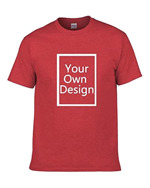 Custom T Shirts for Men/Women Design Your Own Shirt Add Text/Image/Logo Personalized Cotton Tee Printed Photo Front/Back - Image 40