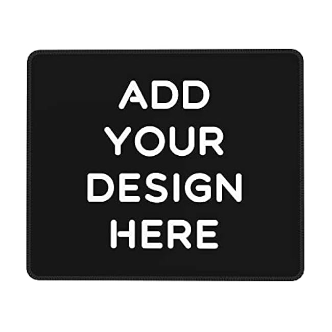 OHORTEB Custom Mouse Pad with Photo, Personalized Image Text Laptop Desk Mat, Customized Non-Slip Waterproof Desk Writing Pad for Office Home (Custom, 7in x 8.6in)