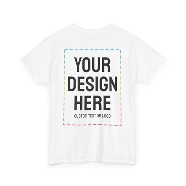 Custom T-Shirt Print with Text, Image or Logo - Personalized Printed Cotton Tees - Design Your Own Shirt for Men and Women - Image 2