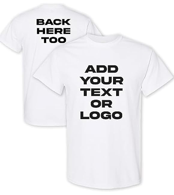 Kolossus Customizable Short Sleeve Shirts Unisex, Personalized t Shirts with Logo, Photo or Text.