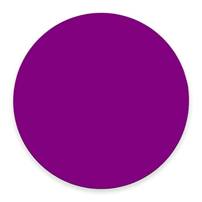 Single Circular Blank Mouse Pad - Purple - 7.87" Round Diameter (200mm x 200mm x 3mm)