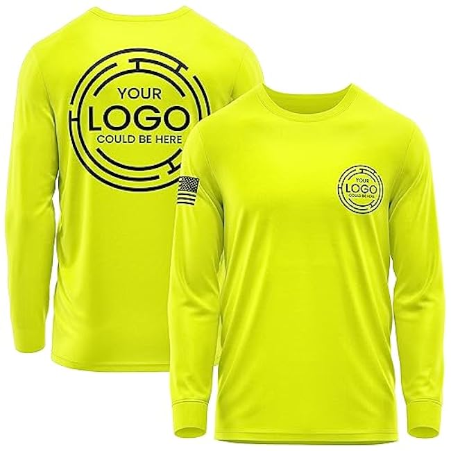 Custom Shirt for Men, Heavy Cotton Long Sleeve, Design Your Own Shirts, Customized T-Shirt Front & Back Black - Image 5