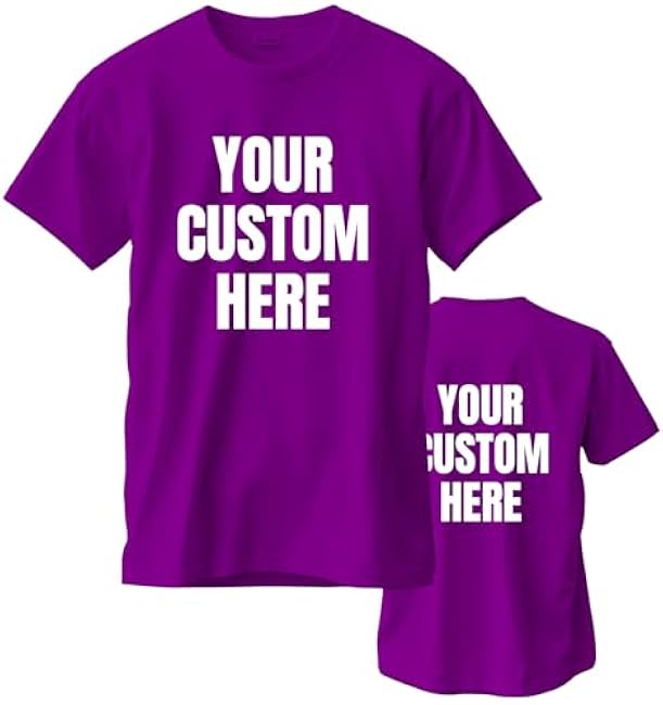 Custom T Shirts for Men/Women Personalized Unisex Tee Shirt Printed Photo Front/Back - Image 25