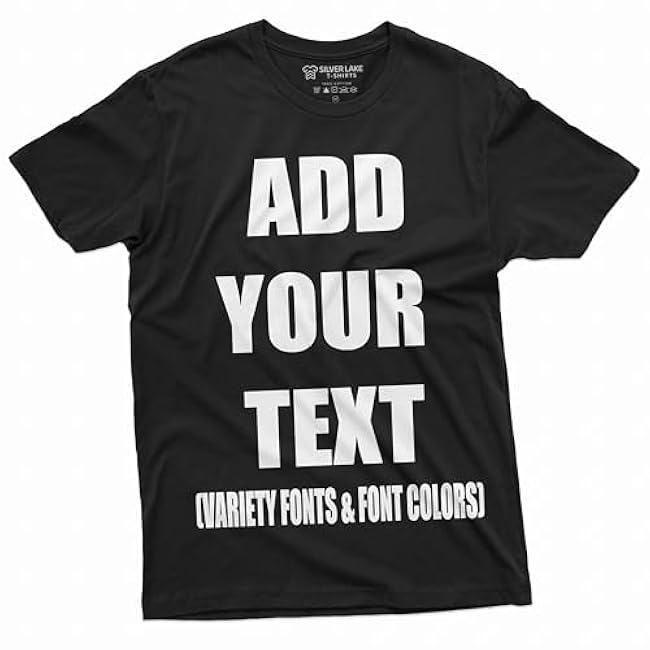 Add Your Text Custom T-Shirt Men's Customizable Tee Personlized Tshirt