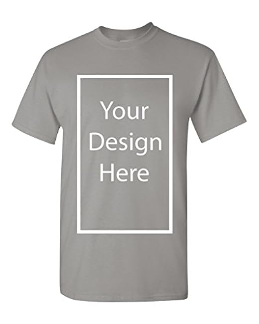 Add Your Own and Text Design Custom Personalized Adult T-Shirt Tee - Image 21