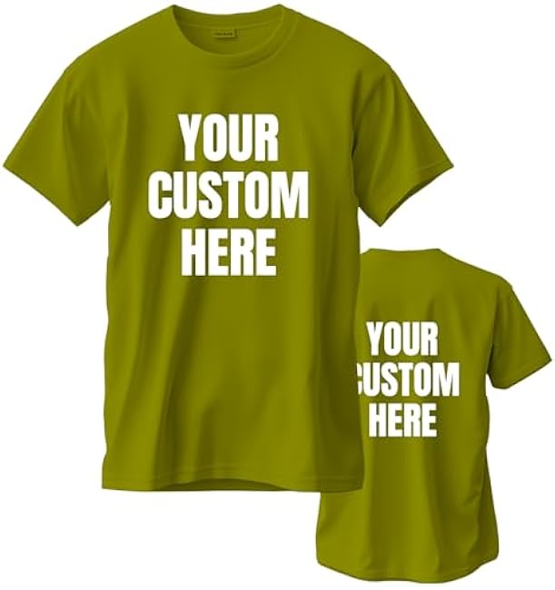 Custom T Shirts for Men/Women Personalized Unisex Tee Shirt Printed Photo Front/Back - Image 14
