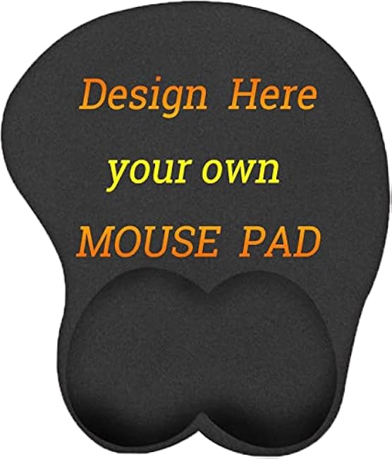 Personalized Photo Gaming Mouse Pad with Wrist Support, Custom Mouse Pads with Wrist Rest Support, Customized Gel Mouse Mat, Non-Slip Rubber Base, Ergonomic Mousepad for Anime Office Home Computer