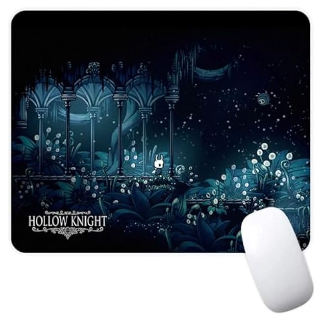 Hollow Knight Metroidvania Video Game Non-Slip Mousepad Gaming Computer Mouse Pad Gaming Desktop Laptop Mouse Pad with Stitched Edge 7.1 x 8.7 inches