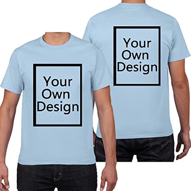 Custom T Shirts for Men/Women Design Your Own Shirt Add Text/Image/Logo Personalized Cotton Tee Printed Photo Front/Back - Image 35