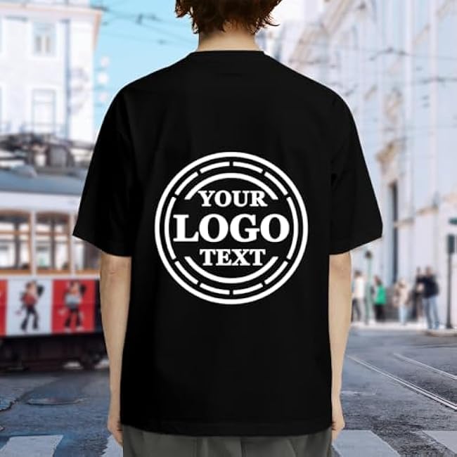 Custom T Shirts for Men Women Personalized Tshirts Design with Your Text Logo Image Cotton T-Shirts Front/Back - Image 4