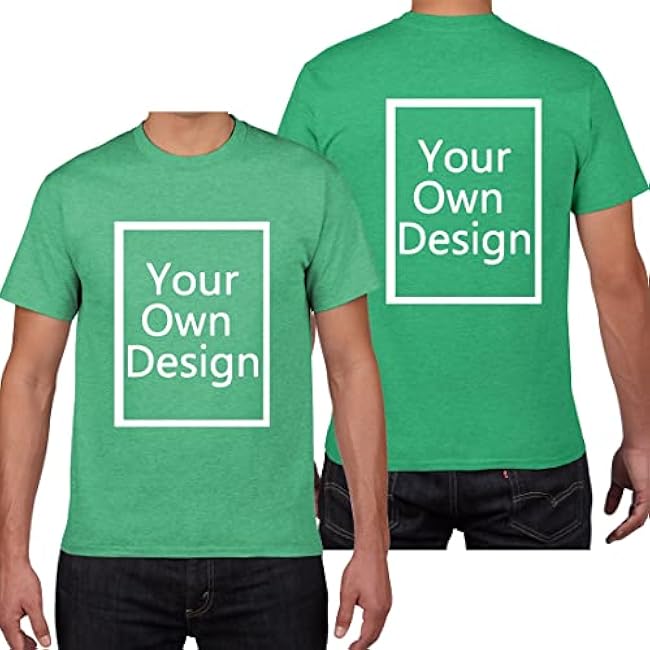 Custom T Shirts for Men/Women Design Your Own Shirt Add Text/Image/Logo Personalized Cotton Tee Printed Photo Front/Back - Image 39