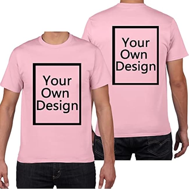 Custom T Shirts for Men/Women Design Your Own Shirt Add Text/Image/Logo Personalized Cotton Tee Printed Photo Front/Back - Image 31
