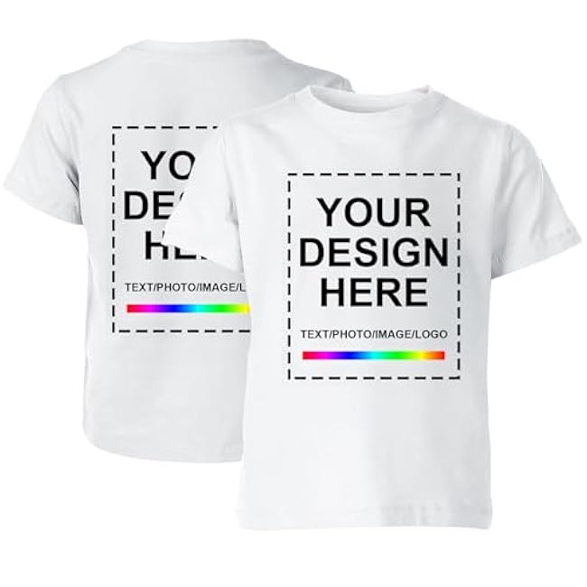 Custom T Shirts for Men Woman，Custom T Shirts Design Your Own，Personalized T Shirts Customized Tee Gifts Add Photo Logo Text