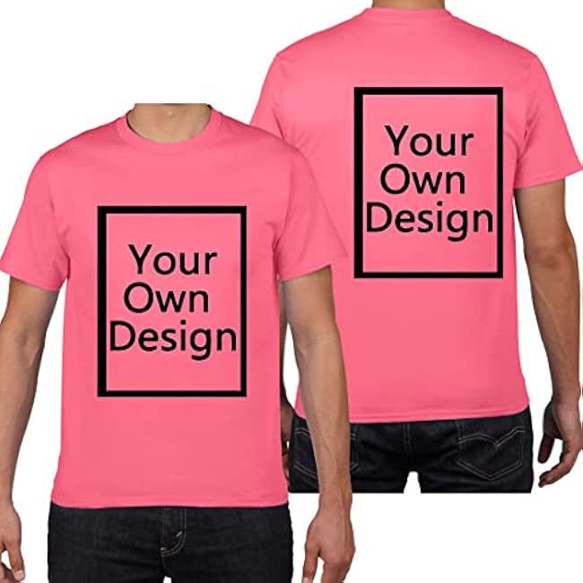 Custom T Shirts for Men/Women Design Your Own Shirt Add Text/Image/Logo Personalized Cotton Tee Printed Photo Front/Back - Image 21