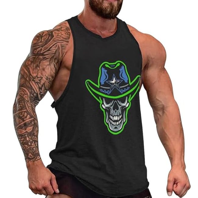 MARSVOVO Grunge Skull Mens Tank Top Muscle Stringer Fitted Sleeveless T Shirts Casual Comfy Hawaiian Streetwear Tank - Image 21