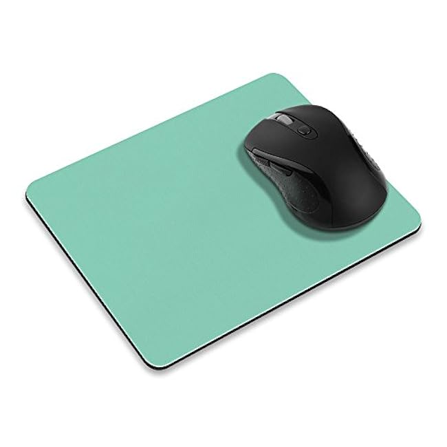 Non-Slip Rectangle Mousepad, FINCIBO Solid Mint Green Mouse Pad for Home, Office and Gaming Desk