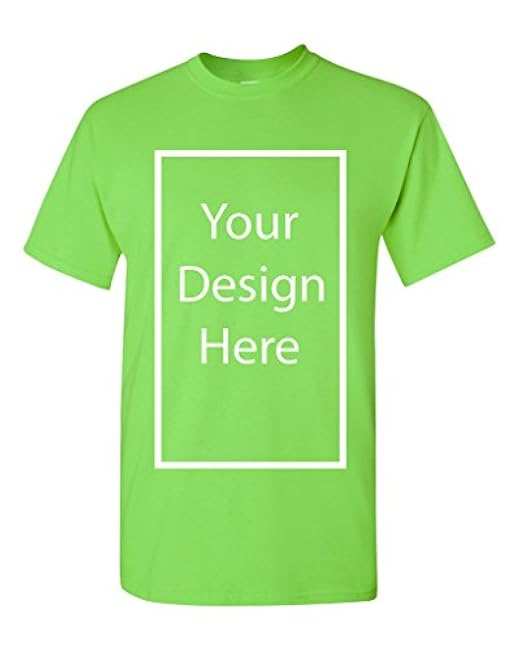 Add Your Own and Text Design Custom Personalized Adult T-Shirt Tee - Image 34