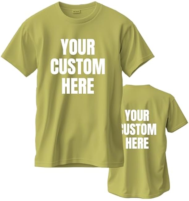 Custom T Shirts for Men/Women Personalized Unisex Tee Shirt Printed Photo Front/Back - Image 16