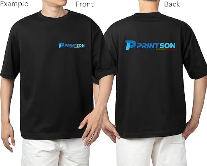 Custom T-Shirt for Men & Women - Personalized Tshirts with Photo and Text - Front and Back Printed Unisex Shirt - Image 2