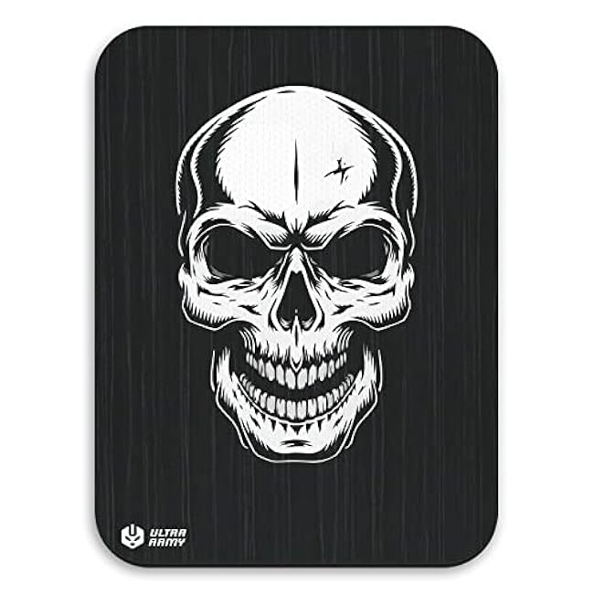 Mouse Pad Travel 7.9 x 5.9 inch x 2mm, Mousepad Small Anti Slip Base, Smooth Surfeace, Comfort and Precision, Cool, Cute and Funny Desk Accessories, Office Decor - Traveler (Skull Shadow)