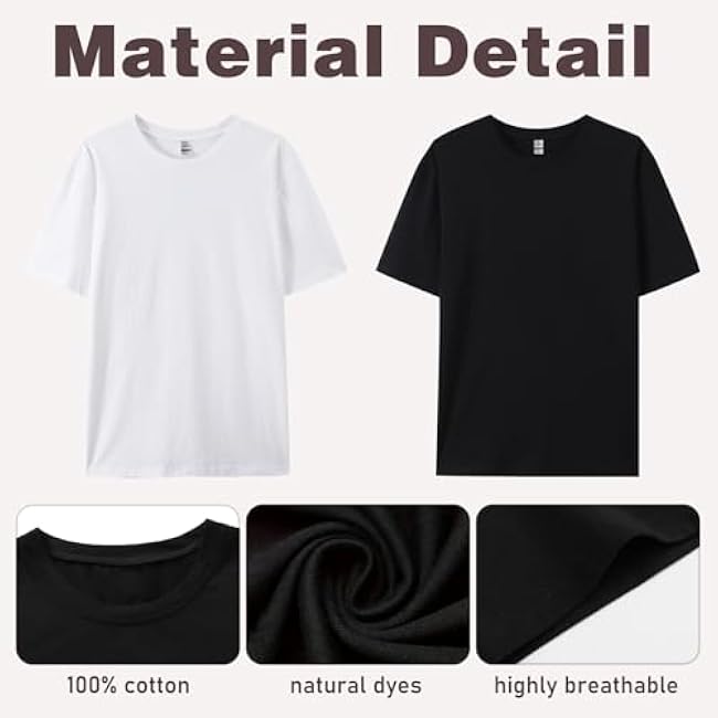 Custom T-Shirts Add Picture Photo Logo Text for Men Women Personalized Custom Tee Shirt Gifts Create Your Own Shirt, Black/White, M-3XL - Image 2