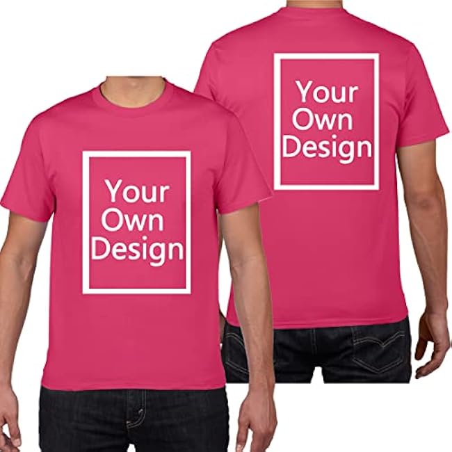 Custom T Shirts for Men/Women Design Your Own Shirt Add Text/Image/Logo Personalized Cotton Tee Printed Photo Front/Back - Image 23