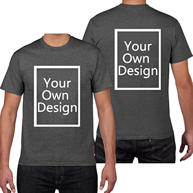 Custom T Shirts for Men/Women Design Your Own Shirt Add Text/Image/Logo Personalized Cotton Tee Printed Photo Front/Back - Image 17