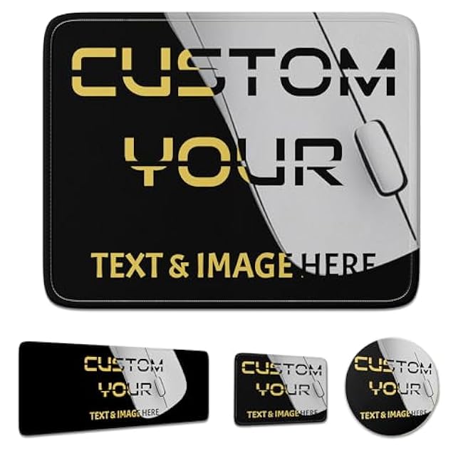 Custom Mouse Pad with Photo 8 Sizes and 15 Colors Customized Non-Slip Waterproof Mousepad Personalized Laptop Desk mat with Text/Picture for Office Home (7x8.6 in)