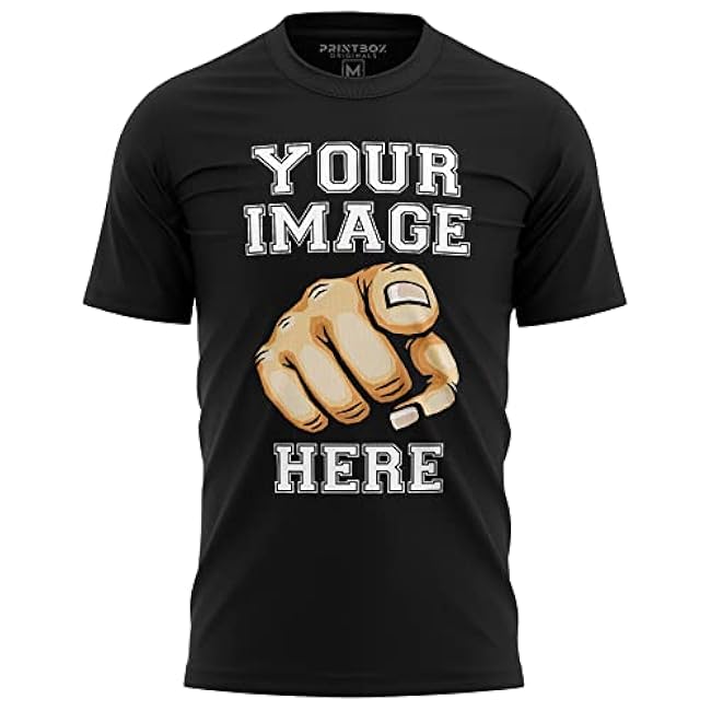 Custom Shirt for Men, ADD Your Image to Front and Back Printing, Customized Tshirts Design Your Own - Image 2