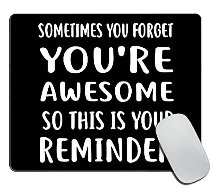 Mouse Pad,Inspirational Quote Customized Non-Slip Rubber Base Mousepads, Computer Mouse Pads for Wireless Mouse 9.5×7.9×0.12 inches