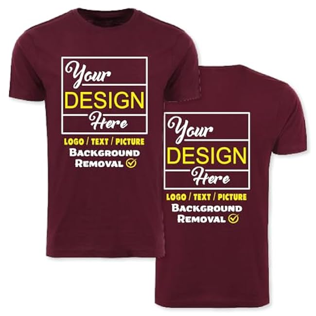 Personalized Image/Text for Your Company/Wedding/Greetings with Digital Printing | Unisex Adult | Custom T-Shirt - Image 9