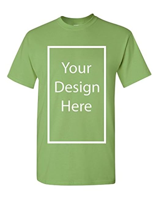 Add Your Own and Text Design Custom Personalized Adult T-Shirt Tee - Image 26