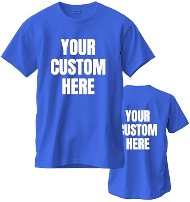 Custom T Shirts for Men/Women Personalized Unisex Tee Shirt Printed Photo Front/Back - Image 19