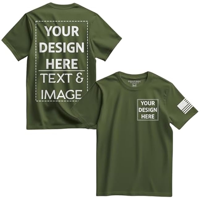 Custom Shirts for Men, Custom Shirt Unisex Fit Mens & Womens, Customized Tshirt Design Your Own Black - Image 3