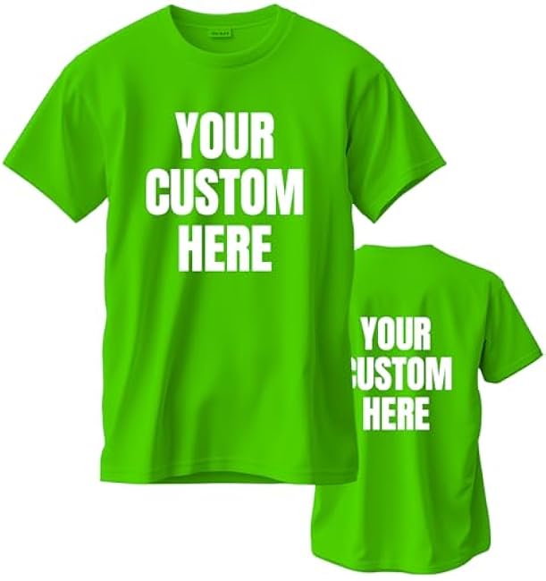 Custom T Shirts for Men/Women Personalized Unisex Tee Shirt Printed Photo Front/Back - Image 17
