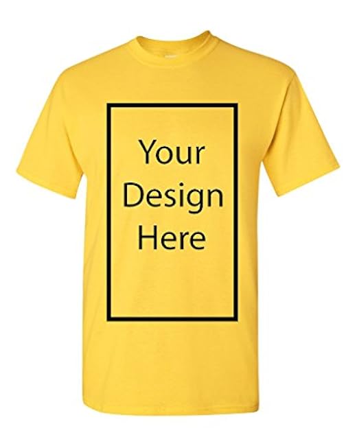 Add Your Own and Text Design Custom Personalized Adult T-Shirt Tee - Image 15