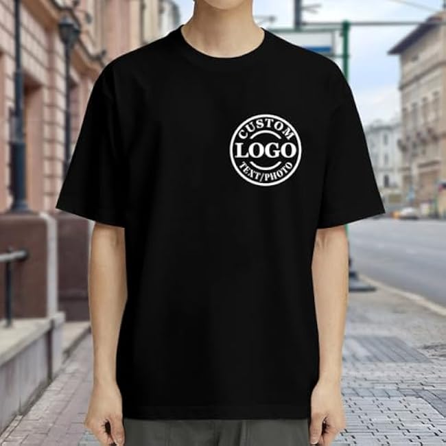 Personalized Tshirts Custom T Shirts for Men Women Design with Logo Image Text Cotton T-Shirts Front&Back - Image 3