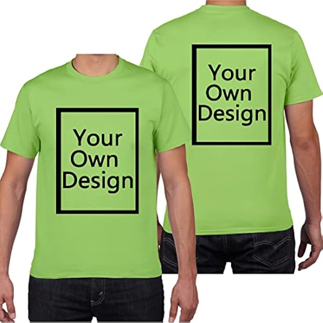 Custom T Shirts for Men/Women Design Your Own Shirt Add Text/Image/Logo Personalized Cotton Tee Printed Photo Front/Back - Image 27