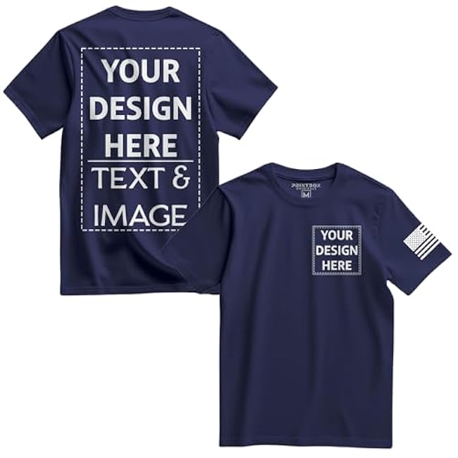 Custom Shirts for Men, Custom Shirt Unisex Fit Mens & Womens, Customized Tshirt Design Your Own Black - Image 2
