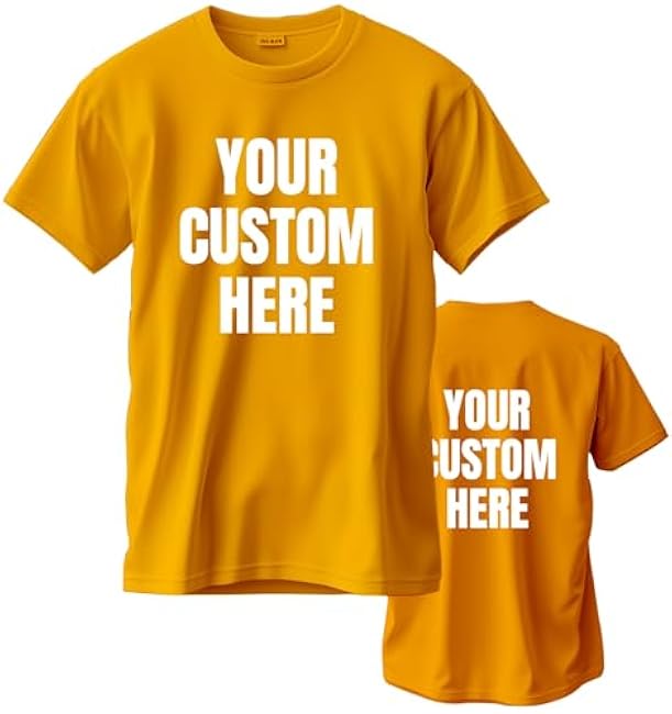 Custom T Shirts for Men/Women Personalized Unisex Tee Shirt Printed Photo Front/Back - Image 23