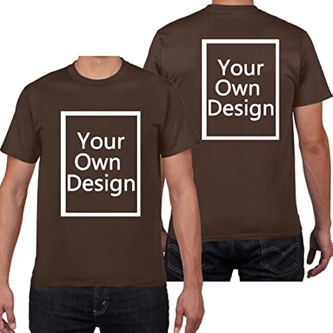 Custom T Shirts for Men/Women Design Your Own Shirt Add Text/Image/Logo Personalized Cotton Tee Printed Photo Front/Back - Image 16