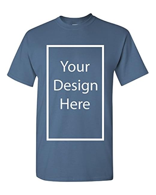 Add Your Own and Text Design Custom Personalized Adult T-Shirt Tee - Image 24