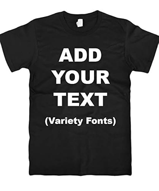 Custom T Shirts Ultra Soft Add Your Text for Men & Women Unisex Cotton T Shirt
