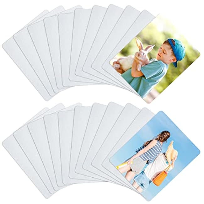 60 Pcs Sublimation Mouse Pads Blanks White Mouse Mat Bulk for Sublimation Transfer Heat Press Printing DIY Crafts Mousepad for Custom with Non Slip Bottom, 24 x 20 x 0.2 cm