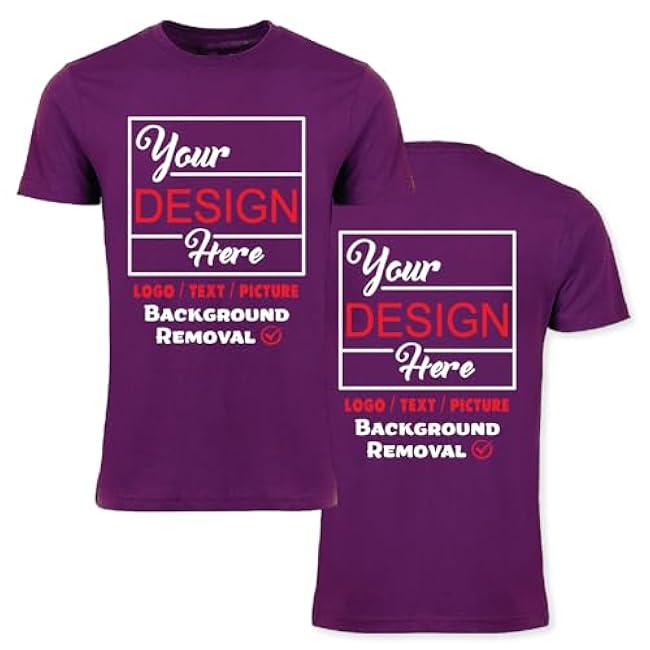 Personalized Image/Text for Your Company/Wedding/Greetings with Digital Printing | Unisex Adult | Custom T-Shirt - Image 25