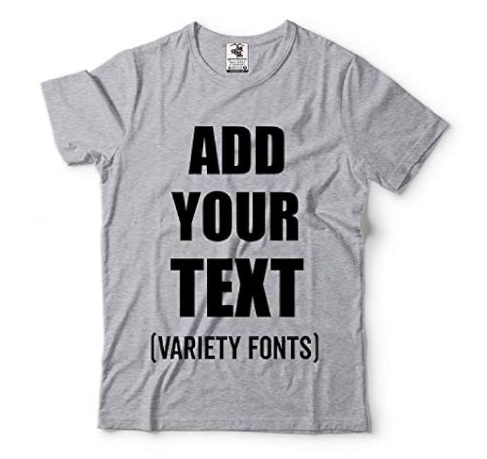 Custom T-Shirt Add Your Text Personalized T Shirt for Men & Women Cotton Tee - Image 2